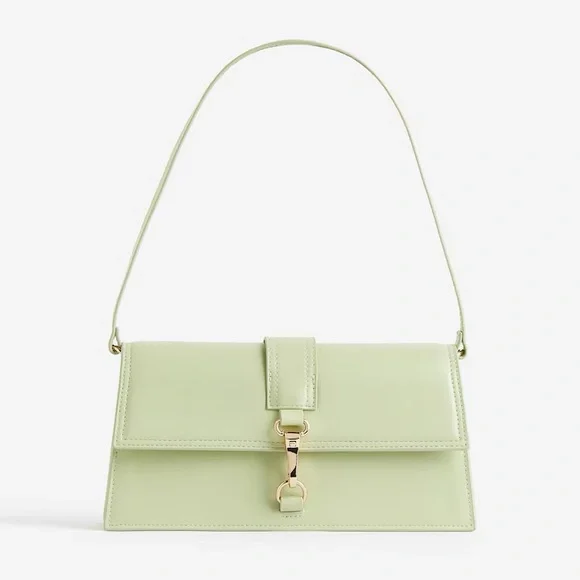 H&M Pastel Green Shoulder Bag with Gold Hardware - Picture 1 of 2